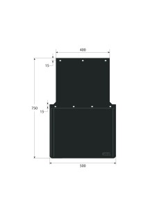 Coppia paraspruzzi camion in PVC omologati antispruzzo 50x75cm 2