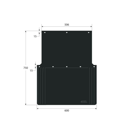 Coppia paraspruzzi camion in PVC omologati antispruzzo 60x75cm