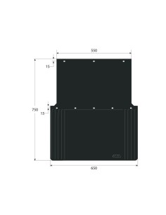 Coppia paraspruzzi camion in PVC omologati antispruzzo 65x75cm 2