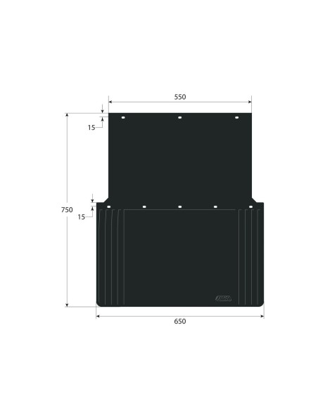 Coppia paraspruzzi camion in PVC omologati antispruzzo 65x75cm