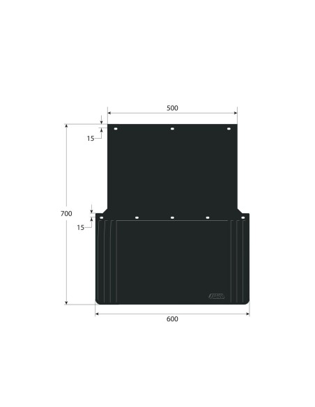 Coppia paraspruzzi camion in PVC omologati antispruzzo 60x70cm