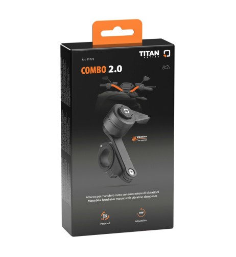 Supporto ad alta resistenza con smorzatore vibrazioni attacco a manubrio