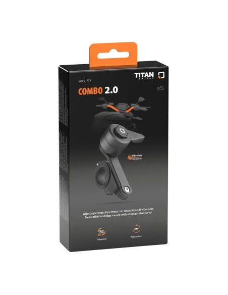 Supporto ad alta resistenza con smorzatore vibrazioni attacco a manubrio