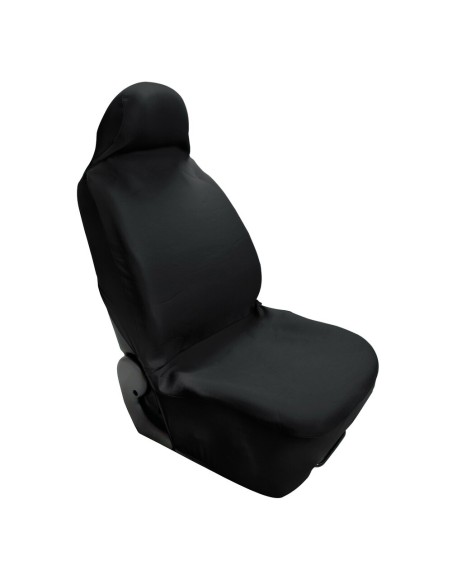 Coprisedile singolo elasticizzato anteriore protettivo Nero