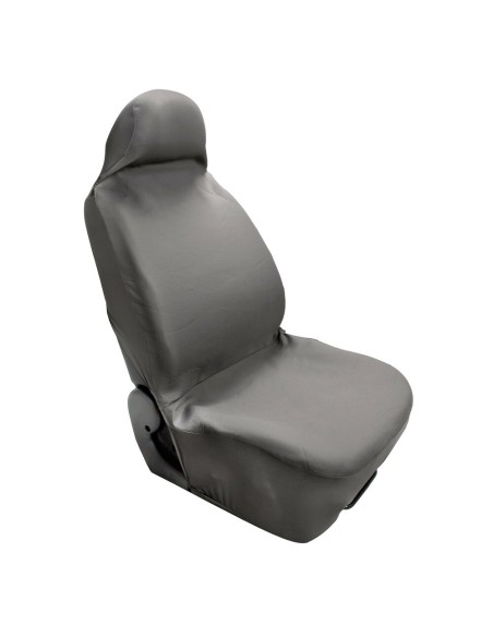 Coprisedile singolo elasticizzato anteriore protettivo Grigio