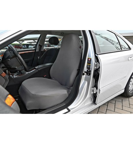 Coprisedile singolo elasticizzato anteriore protettivo Grigio