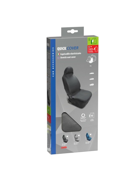 Coprisedile singolo elasticizzato anteriore protettivo Grigio