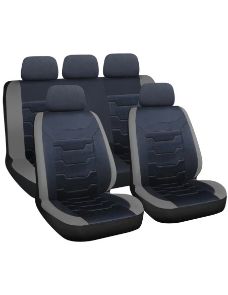Set fodere coprisedili universali imbottiti auto Drift Nero Grigio