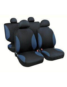 Set completo coprisedili fodere Stretch Fit Palinuro Nero Blu