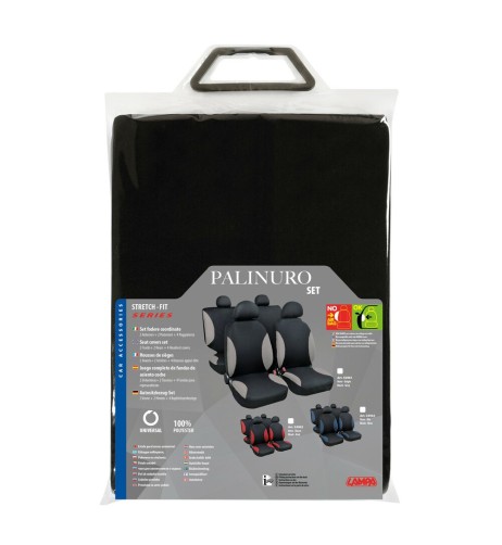Set completo coprisedili fodere Stretch Fit Palinuro Nero Blu