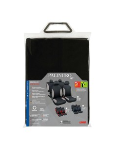 Set completo coprisedili fodere Stretch Fit Palinuro Nero Rosso 2