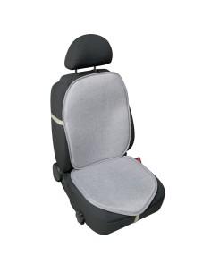 Schienale coprisedile singolo fresco lino naturale estivo per auto Grigio