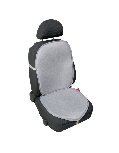 Schienale coprisedile singolo fresco lino naturale estivo per auto Grigio