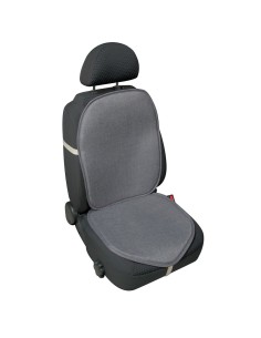 Schienale coprisedile singolo fresco lino naturale estivo per auto Grigio