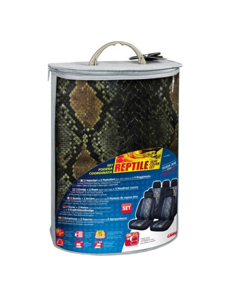 Set completo coprisedili auto universali Reptile effetto rettile