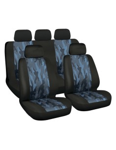 Set completo coprisedili auto universali Camouflage Navy