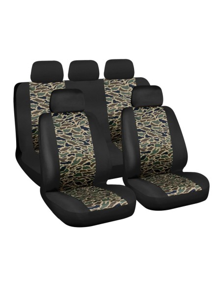 Set completo coprisedili auto universali Camouflage Marines