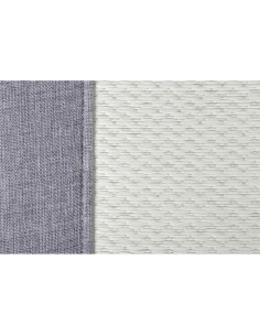 Schienale coprisedile singolo carta tessile e lino estivo per auto Grigio 2