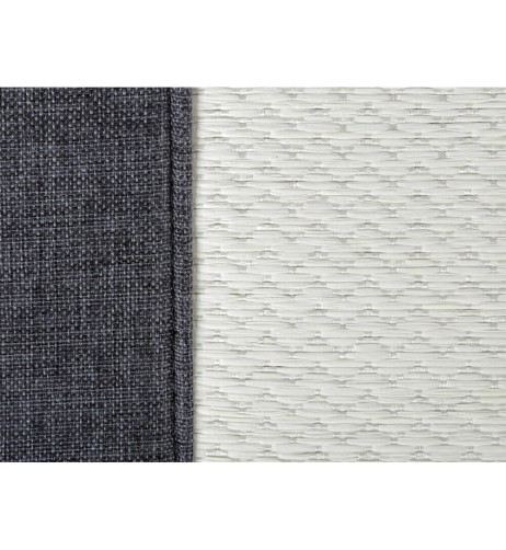 Schienale coprisedile singolo carta tessile e lino estivo per auto Grigio