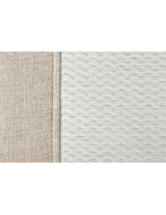 Schienale coprisedile singolo carta tessile e lino estivo per auto Beige 2