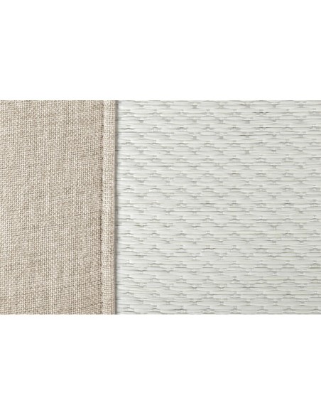 Schienale coprisedile singolo carta tessile e lino estivo per auto Beige