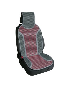 Coprisedile schienale auto estivo in bambu rosso