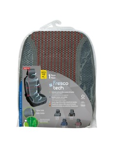 Coprisedile schienale auto estivo in bambu rosso 2