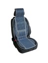 Coprisedile schienale auto estivo in bambu blu con supporto lombare