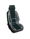 Coprisedile schienale auto estivo in bambu nero con supporto lombare