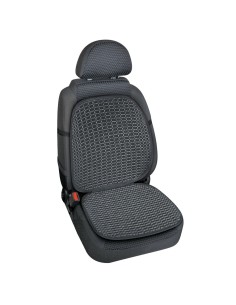 Coprisedile schienale auto estivo ventilato in legno colore grigio