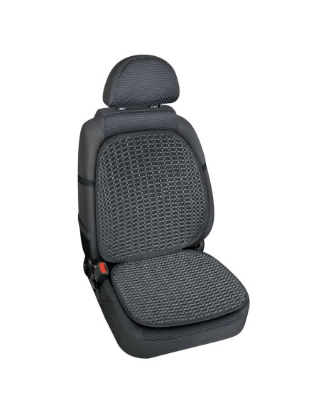 Coprisedile schienale auto estivo ventilato in legno colore grigio