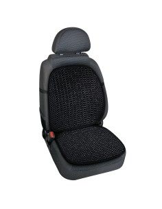 Coprisedile schienale auto estivo ventilato in legno colore nero