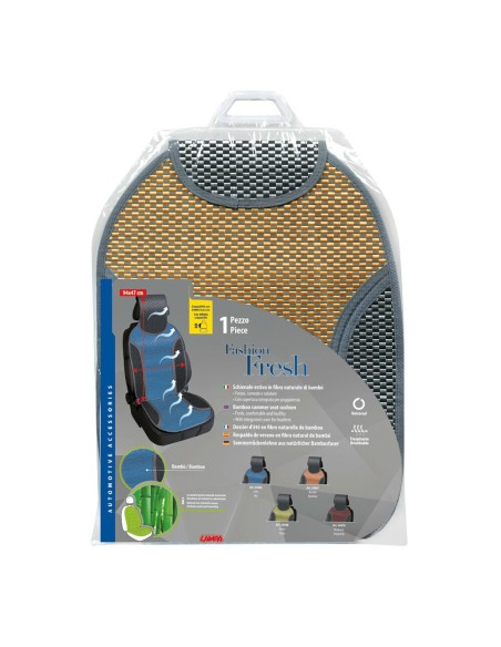 Coprisedile schienale auto universale fibra naturale di bambu 