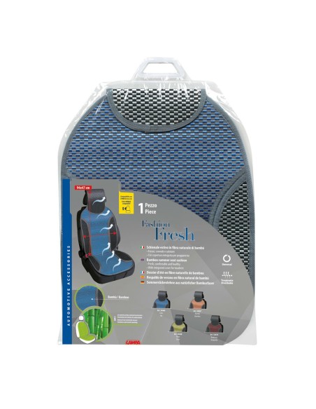 Coprisedile schienale auto universale fibra naturale di bambu Cielo