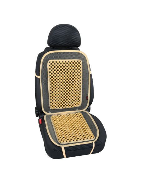 Fodera coprisedile auto universale in palline di legno Colore avorio