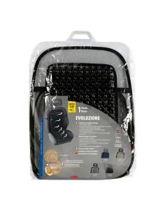 Fodera coprisedile auto universale in palline di legno Colore nero 2