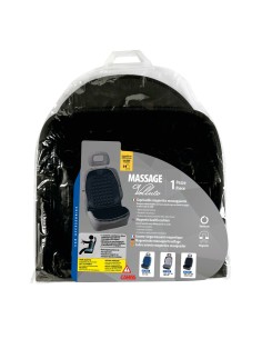Fodera coprisedile auto universale magnetico massaggiante velluto Nero 2