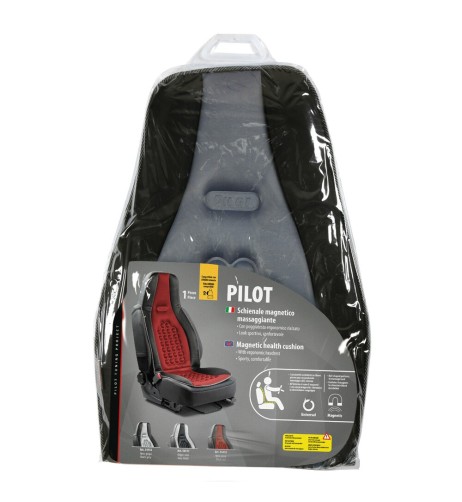 Fodera coprisedile auto universale magnetico massaggiante Nero Grigio