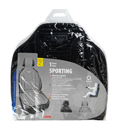 Fodera coprisedile auto universale ortopedico imbottito Colore nero