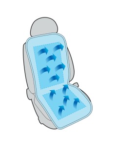 Fodera coprisedile universale auto in carta tessile ventilato Blu 42cm 2