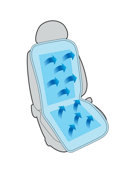 Fodera coprisedile universale auto in carta tessile ventilato Blu 42cm