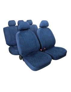 Kit completo coprisedili fodere auto universali in microfibra Colore blu