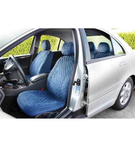 Kit completo coprisedili fodere auto universali in microfibra Colore blu