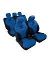 Kit completo coprisedili fodere auto universali microfibra Kynox Blu