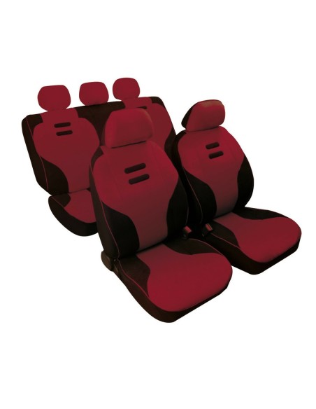 Kit completo coprisedili fodere auto universali microfibra Kynox Bordeaux