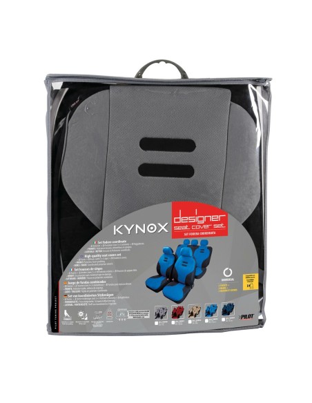 Kit completo coprisedili fodere auto universali microfibra Kynox Grigio