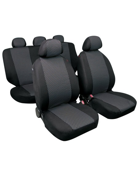Kit completo coprisedili fodere auto universali poliestere Diago Antracite