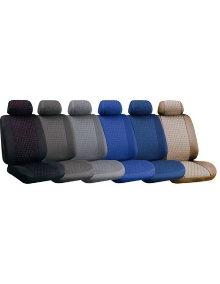 Kit completo coprisedili fodere auto universali poliestere Glamur B Beige