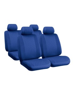 Kit completo coprisedili fodere auto universali poliestere Glamur B Blu