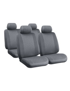 Kit completo coprisedili fodere auto universali poliestere Glamur B Grigio
